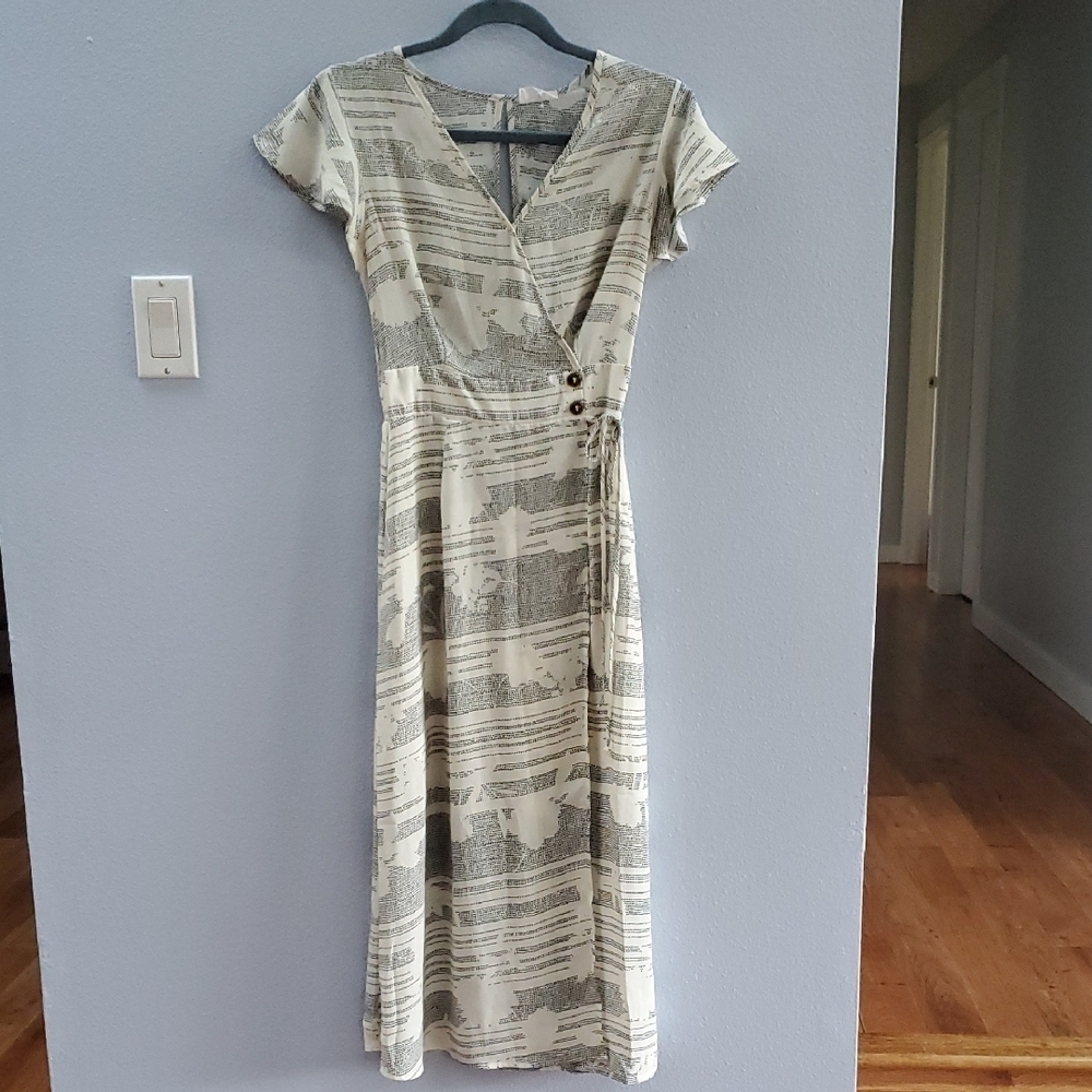 Sienna Sky faux wrap summer print dress